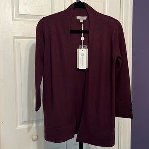 WOMEN’S SZ XS/S MAROON CARDIGAN EVOLUTION STITCH FIX NWT. #323